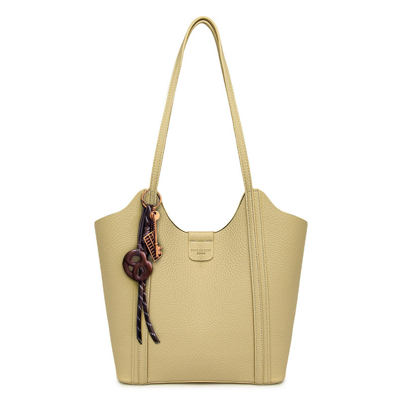 Bolso Tipo Cubo con Lazo Decorativo – Interior con bolsa y Cierre Magnético
