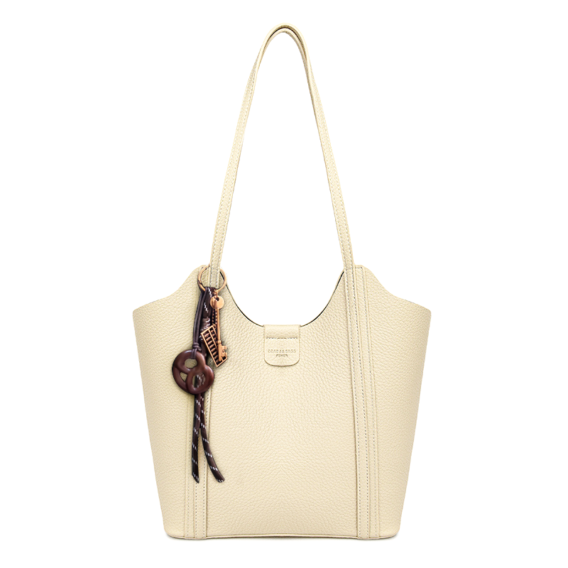 Bolso Tipo Cubo con Lazo Decorativo – Interior con bolsa y Cierre Magnético
