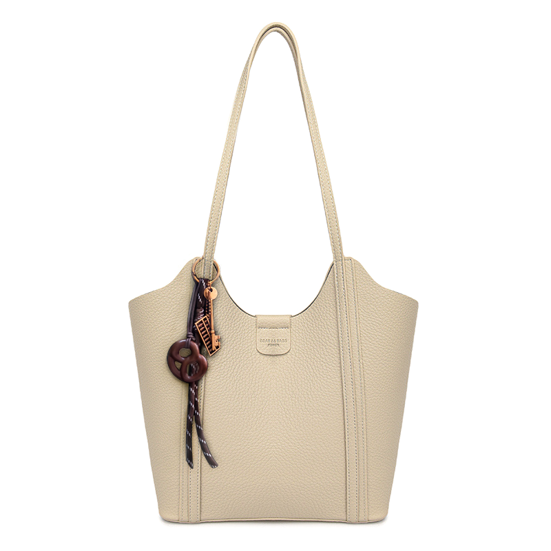 Bolso Tipo Cubo con Lazo Decorativo – Interior con bolsa y Cierre Magnético