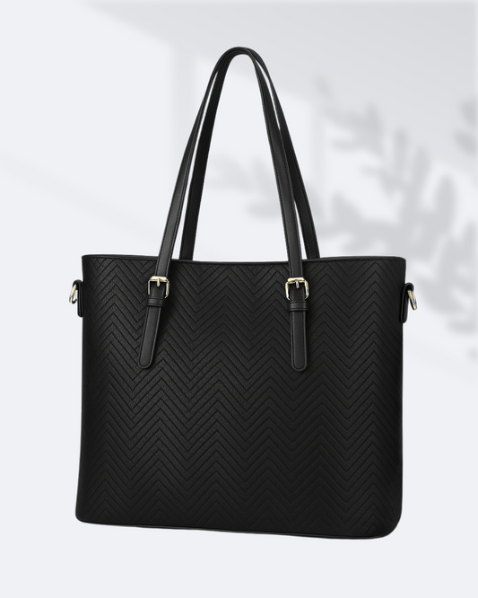 Cartera tipo bolso con diseño de espiga