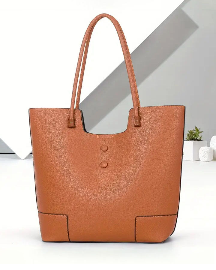 Bolso de Hombro con Interior Forrado y Cierre con broche – Diseño Minimalista
