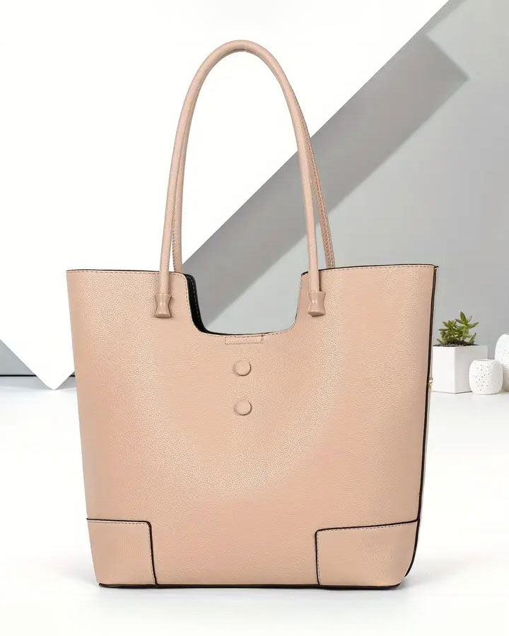 Bolso de Hombro con Interior Forrado y Cierre con broche – Diseño Minimalista