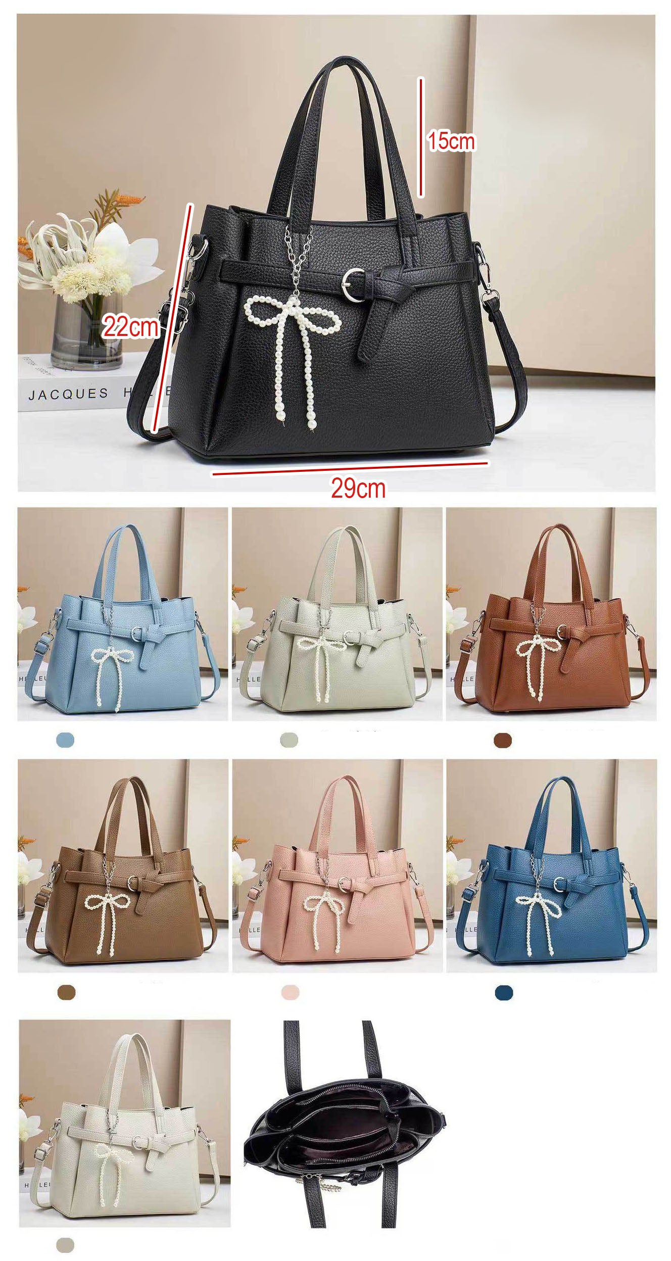 Cartera coqueta con detalles unicos
